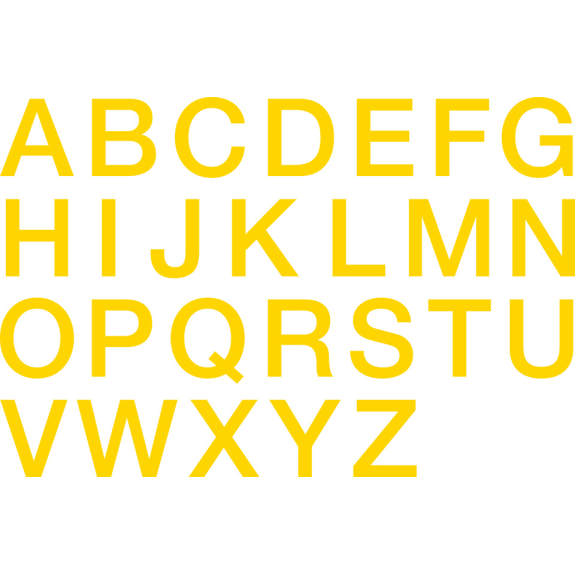 Magnetische Stanzbuchstaben A-Z, gelb, Magnetfolie, Schrifthöhe 100 mm, 26/VE Magnetische Stanzbuchstaben A-Z, gelb, Magnetfolie, Schrifthöhe 100 mm, 26/VE-Beschreibung lesen
