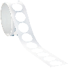 Markierungspunkt, blanko, weiß, Folie, selbstklebend, Ø 37mm, 100/Rolle