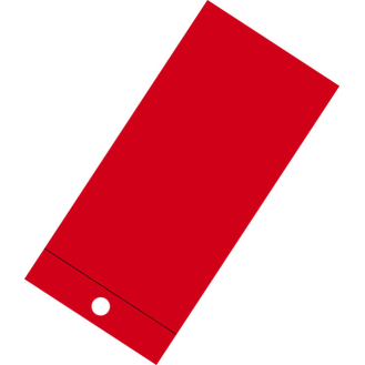 Anhänger blanko, rot, Karton, 66x140mm, 100/VE-Beschreibung lesen