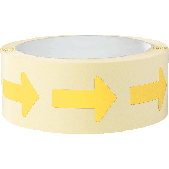 Etikett Pfeil, beschriftbar, gelb, Haftpapier, ablösbar, 35x25mm, 500/Rolle-Beschreibung lesen