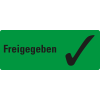Organisationsetikett Freigegeben, Pikto, grün, Haftpapier, ablösbar, 50x20mm, 500/Rolle Organisationsetikett Freigegeben, Pikto, grün, Haftpapier, ablösbar, 50x20mm, 500/Rolle