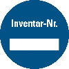 Inventaretiketten Inventar-Nr., blau, Dokumentenfolie, Ø 30mm, 90/VE Inventaretiketten Inventar-Nr., blau, Dokumentenfolie, Ø 30mm, 90/VE