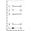 M12L Fem Droit 5p; Bornes guillotines 0.75-1.5mm², Ø5.8-13.5mm - 7000-P4421-0000000 M12L Fem Droit 5p; Bornes guillotines 0.75-1.5mm², Ø5.8-13.5mm - 7000-P4421-0000000