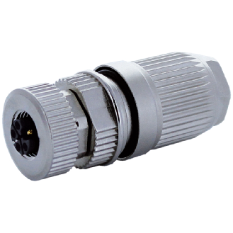 M12L Fem Droit 5p; Bornes guillotines 0.75-1.5mm², Ø5.8-13.5mm - 7000-P4421-0000000-Lire la description