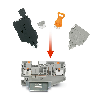 Fiche de sectionnement, orange - P-DI Fiche de sectionnement, orange - P-DI