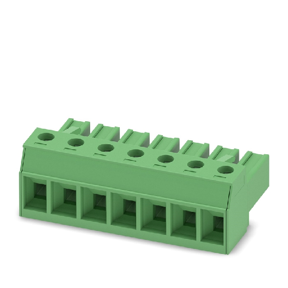 Fiche, 20A, 630V, pôles: 7, Pas: 7,62 mm, vissé, vert - PC 4/ 7-ST-7,62-Lire la description