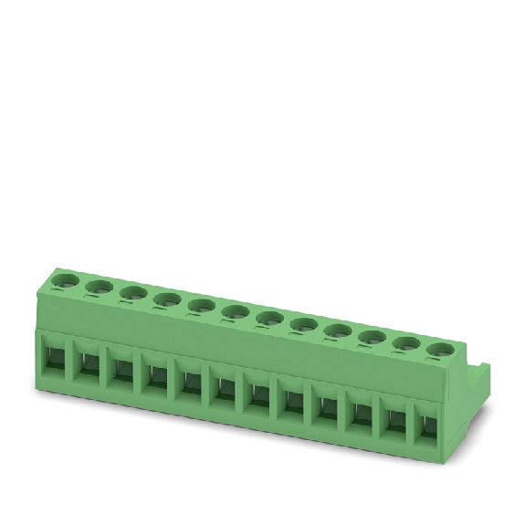 Fiche, 12A, 320V, Pôles: 12, Pas: 5.08mm, à vis, vert - MSTB 2,5/12-ST-5,08 Fiche, 12A, 320V, Pôles: 12, Pas: 5.08mm, à vis, vert - MSTB 2,5/12-ST-5,08-Lire la description
