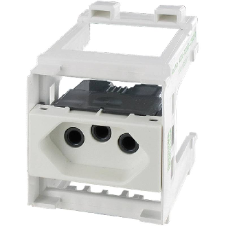 Module MSVD Prise Brésil 250VAC/10A, blanc, bornes à vis - 4000-72000-3290000-Lire la description