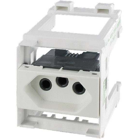 Module MSVD Prise Brésil 250VAC/10A, blanc, bornes à vis - 4000-72000-3290000 Module MSVD Prise Brésil 250VAC/10A, blanc, bornes à vis - 4000-72000-3290000-Lire la description