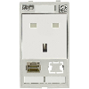 Module simple MSDD 1x Angleterre (BS), 1x RJ45 8p CAT6A (fem/fem) - 4000-68000-4520001