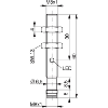 DPI M08 PNP NO P4mm quasi-noyé 60(45,5)mm Laiton 10-30Vdc / M08 3P - DW-AS-523-M8-001