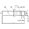 DPI HP M12 NPN NO P1,5mm noyé 56(28)mm 500bar Inox V2A / M12 4P - IMP12-1B5NSVC0B
