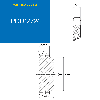 CMW - Pignone prealesato - Acciaio - Doppia dentatura - 08B2 - 24 denti - passo 12,7 mm con foro 16 mm