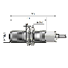 DPI Ex M18 PNP NO+NF P5mm noyé 70(55)mm Inox 10-30Vdc / Câble 5m PVC - IAS-10-A13-A-M18-PTFE/VAb-Z05-0-2G-1/2D, ATEX
