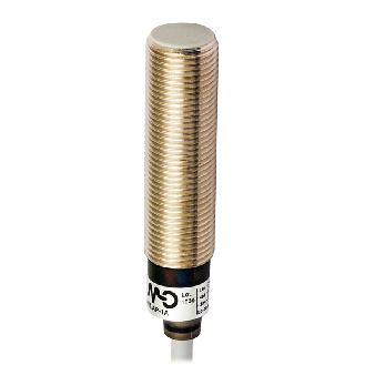 DPI M12 PNP NO P4mm noyé 49,8(39,5)mm Laiton 10-30Vdc Câble 3m PVC - AM1/AP-3A84-Lire la description