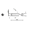 DPI M12 NPN NO P8mm non noyé 64,8(37,7)mm Laiton 10-30Vdc M12 4P - AM1/AN-4H
