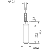 DPI M08 PNP NO P1,5mm noyé 35.5(30.2)mm Laiton 10-30Vdc Câble 2m PVC - AE6/AP-1A DPI M08 PNP NO P1,5mm noyé 35.5(30.2)mm Laiton 10-30Vdc Câble 2m PVC - AE6/AP-1A