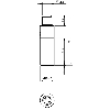 DPI M18 PNP NO+NF P5mm noyé 63,1(34,3)mm Inox 10-30Vdc M12 4P - PFK1/BP-1H