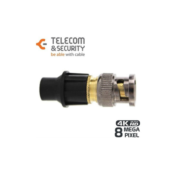 TS-KBM-HQ ITS, BNC-Systemstecker HQ mit Pressverbinder geeignet für Auflösungen bis 4096x2160-Lire la description