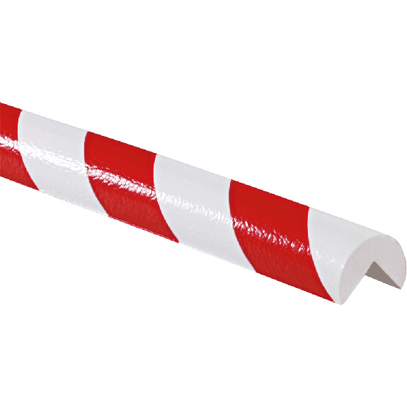 Knuffi Eckschutzprofil Typ A, selbstklebend/zum Anschrauben, rot/weiß, PU-Schaum, 1m Knuffi Eckschutzprofil Typ A, selbstklebend/zum Anschrauben, rot/weiß, PU-Schaum, 1m-Beschreibung lesen