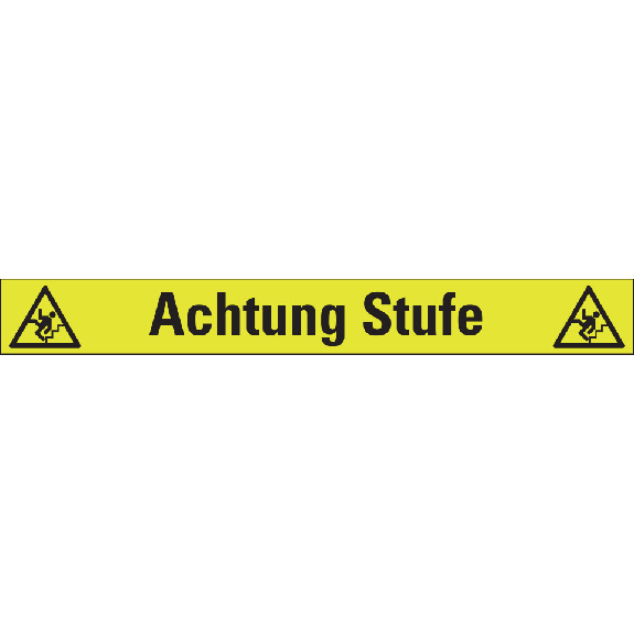 PERMALIGHT power langnachleuchtend Treppenmarkierung Achtung Stufe, R10, ISO, fluoreszierend, 1000x120mm PERMALIGHT power langnachleuchtend Treppenmarkierung Achtung Stufe, R10, ISO, fluoreszierend, 1000x120mm-Beschreibung lesen
