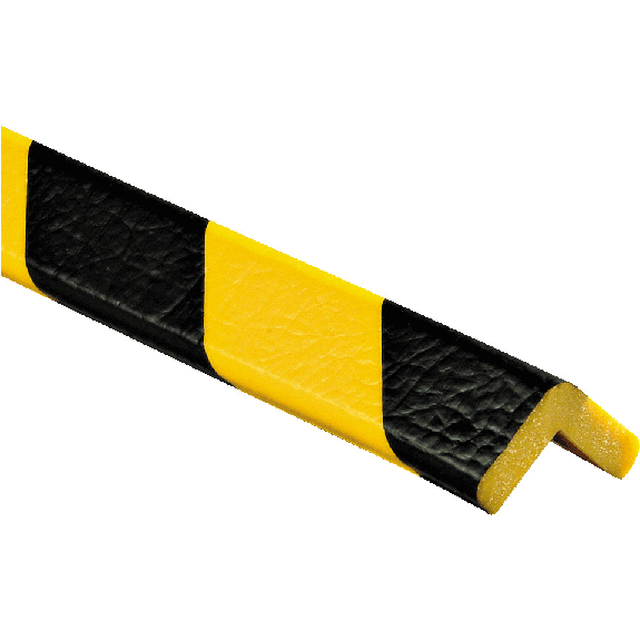 Knuffi Eckschutzprofil Typ E, selbstklebend/zum Anschrauben, gelb/schwarz, PU, 1m Knuffi Eckschutzprofil Typ E, selbstklebend/zum Anschrauben, gelb/schwarz, PU, 1m-Beschreibung lesen
