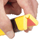Knuffi Eckschutzprofil Typ W FLEX, selbstklebend/Aufschrauben, gelb/schwarz, 1m Knuffi Eckschutzprofil Typ W FLEX, selbstklebend/Aufschrauben, gelb/schwarz, 1m