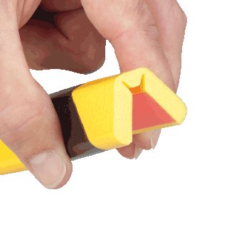 Knuffi Eckschutzprofil Typ W FLEX, selbstklebend/Aufschrauben, gelb/schwarz, 1m-Beschreibung lesen