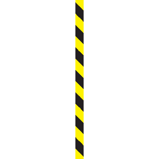 Warnmarkierungsstreifen, ASR A1.3, gelb/schwarz, Folie, selbstklebend, 1000x50mm, 10/VE-Beschreibung lesen