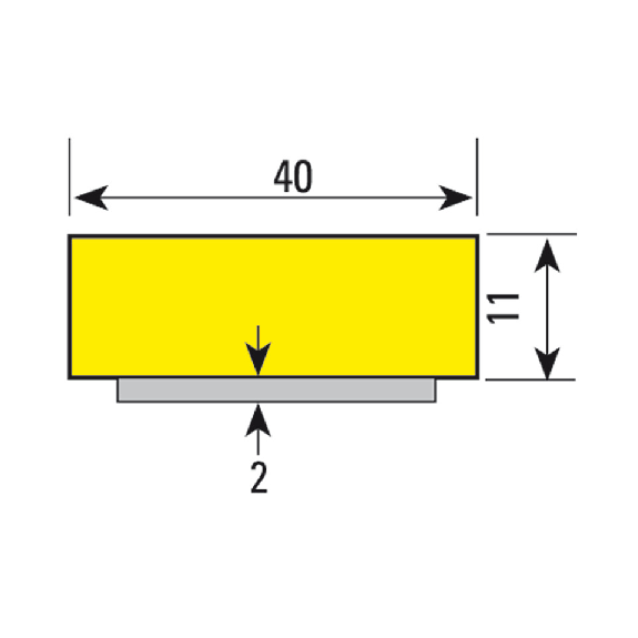 Knuffi Flächenschutzprofil Typ F, magnetisch, gelb/schwarz, 1m Knuffi Flächenschutzprofil Typ F, magnetisch, gelb/schwarz, 1m-Beschreibung lesen