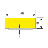 Knuffi Flächenschutzprofil Typ F, magnetisch, gelb/schwarz, 1m Knuffi Flächenschutzprofil Typ F, magnetisch, gelb/schwarz, 1m