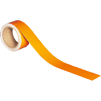 Reflektierendes Warnband, orange-reflektierend, selbstklebend, 50mm, 10m/Rolle-Beschreibung lesen