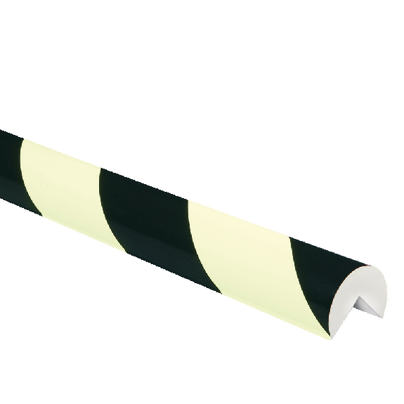 Eckschutzprofil Typ A, selbstklebend/zum Anschrauben, nachleuchtend/gelb-schwarz, PU, 1m Eckschutzprofil Typ A, selbstklebend/zum Anschrauben, nachleuchtend/gelb-schwarz, PU, 1m-Beschreibung lesen