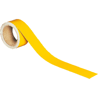 Reflektierendes Warnband, gelb-reflektierend, selbstklebend, 50mm, 10m/Rolle-Beschreibung lesen