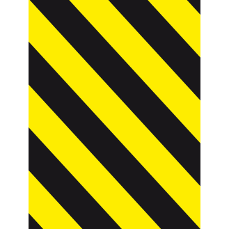Warnaufsteller Leicht, gelb/schwarz schraffiert, Polypropylen, 350x650mm, 300g, ASR A1.3-Beschreibung lesen