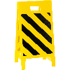 Warnaufsteller Leicht, gelb/schwarz schraffiert, Polypropylen, 350x650mm, 300g, ASR A1.3 Warnaufsteller Leicht, gelb/schwarz schraffiert, Polypropylen, 350x650mm, 300g, ASR A1.3