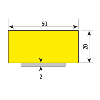 Knuffi Flächenschutzprofil Typ D, magnetisch, gelb/schwarz, 1m-Beschreibung lesen