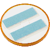 Warn-Reflektor, gelb, Kunststoff, mit 2 Klebestreifen, Ø 60mm, 4 Stück/VE Warn-Reflektor, gelb, Kunststoff, mit 2 Klebestreifen, Ø 60mm, 4 Stück/VE