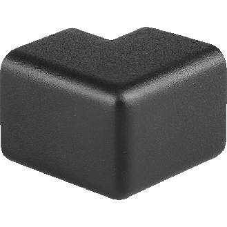 Knuffi Schutzecke Typ H, zweidimensional, selbstklebend, schwarz, PU-Schaum-Beschreibung lesen