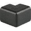 Knuffi Schutzecke Typ H, zweidimensional, selbstklebend, schwarz, PU-Schaum Knuffi Schutzecke Typ H, zweidimensional, selbstklebend, schwarz, PU-Schaum