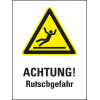 Warnaufsteller Leicht, ACHTUNG! Rutschgefahr, gelb, Polypropylen, 350x650mm, 300g, ASR A1.3 Warnaufsteller Leicht, ACHTUNG! Rutschgefahr, gelb, Polypropylen, 350x650mm, 300g, ASR A1.3