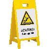 Warnaufsteller Leicht, ACHTUNG! Rutschgefahr, gelb, Polypropylen, 350x650mm, 300g, ASR A1.3 Warnaufsteller Leicht, ACHTUNG! Rutschgefahr, gelb, Polypropylen, 350x650mm, 300g, ASR A1.3