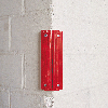 Warn-Reflektor, mit Schraubloch, rot, Kunststoff, 41x182mm, 4 Stück/VE