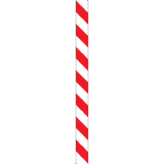 Warnmarkierungsstreifen, ASR A1.3, rot/weiß, Folie, selbstklebend, 1000x75mm, 10/VE-Beschreibung lesen