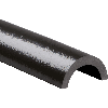 Knuffi Rohrschutzprofil Typ R2, selbstklebend/Schellen, schwarz, PU, Ø 50mm, 1m