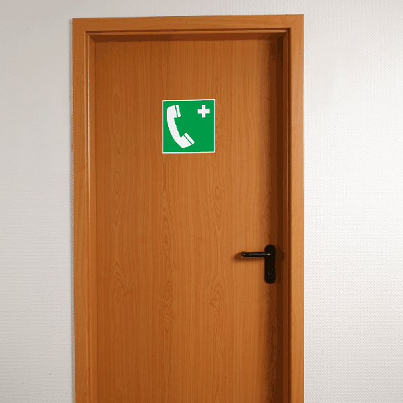 Rettungszeichen Notruftelefon, Folie, selbstklebend, 200x200mm, ASR A1.3, DIN EN ISO 7010 E004 Rettungszeichen Notruftelefon, Folie, selbstklebend, 200x200mm, ASR A1.3, DIN EN ISO 7010 E004-Beschreibung lesen