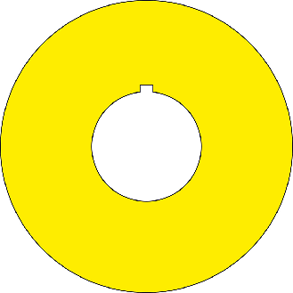 Not-Halt, mit Nase, blanko, zum Selbstbeschriften, Kunststoff, Ø 22,5mm/60mm-Beschreibung lesen