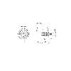 Fibre opt. directe, verre, tête M6x24mm Pmax=90mm, 2m - FUE 200C1003