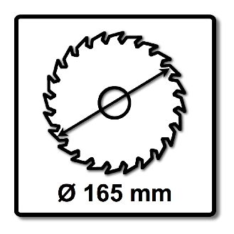 Lame de scie Makita 165x1,4x20, 25Z EFFICUT-Lire la description