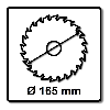 Lame de scie Makita 165x1,4x20, 25Z EFFICUT